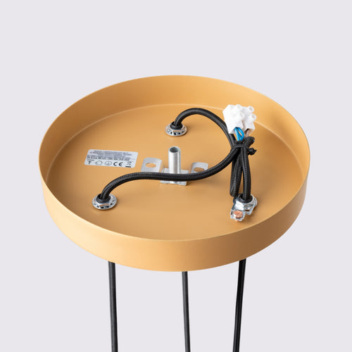 Sollux Lighting Hanglamp KARBON 3P goud - 19,5x19,5x108cm