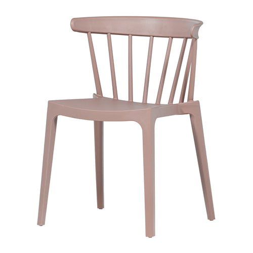 WOOOD tuinstoelen Bliss - Kunststof - Zalm Roze- 75x52x53 - Set van 2