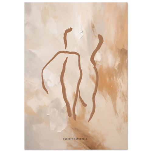 Artfulprints  Abstract - Golden touch 3   poster A4 21x29.7 cm