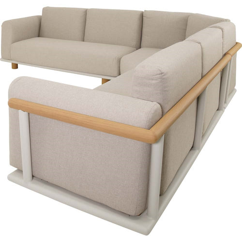Lesli Living loungebank Mezio - beige - 86x86x28cm