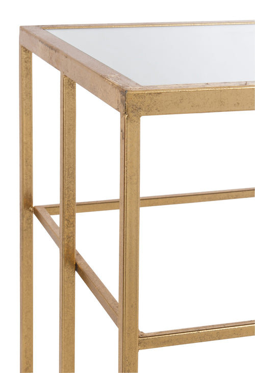 J-Line console Spijlen - metaal/glas - goud