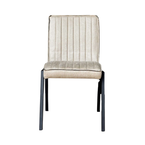 Starfurn Eetkamerstoel Tivoli - Beige Leer - Excl. Armleuning - Set van 2