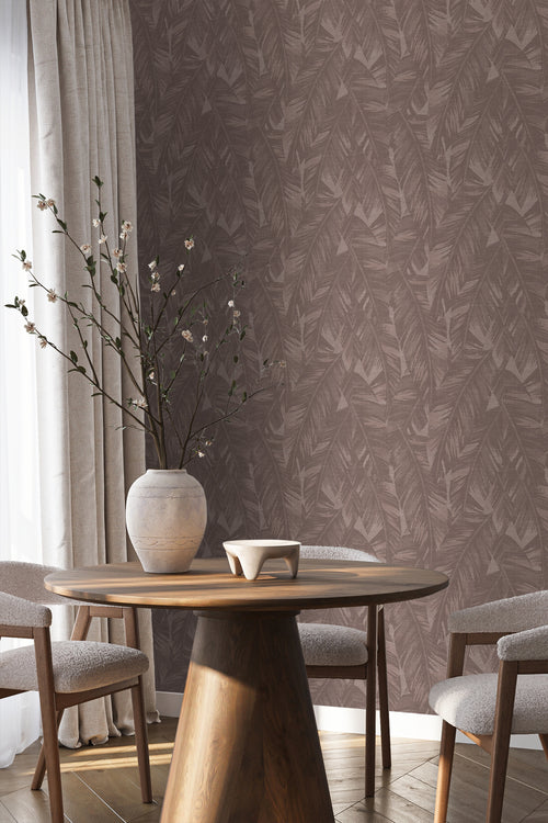 Origin Wallcoverings behang bananenbladeren taupe - 50 x 900 cm - 348058 - vtwonen shop