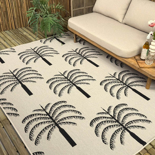 Buitenkleed Oase zwart/wit - Interieur05 - 240 x 340 cm - vtwonen shop