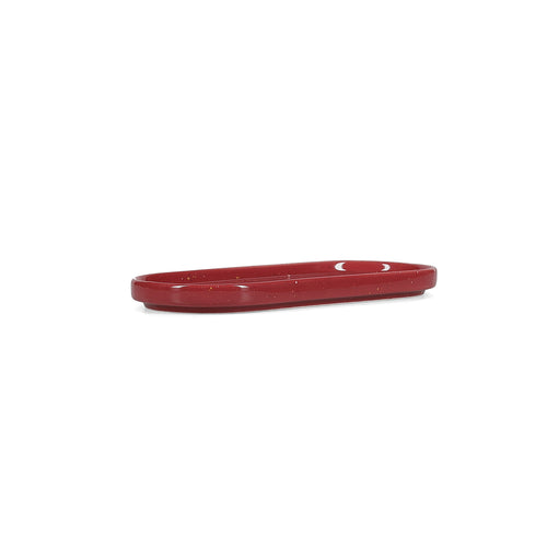 Ona - Serveerschaal 20x9cm burgundy Fika - Set van 4
