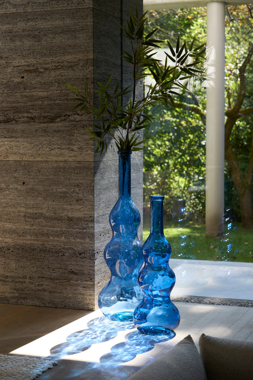 Light & Living vaas VENERIO - Ø33x100cm - blauw - vtwonen shop