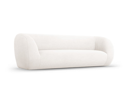 Cosmopolitan Design Bank Essen 3-zits, boucle, wit - 95x230x86cm