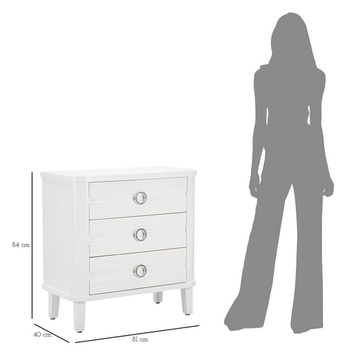 Mauro Ferretti commode - 81x40x84 cm - wit