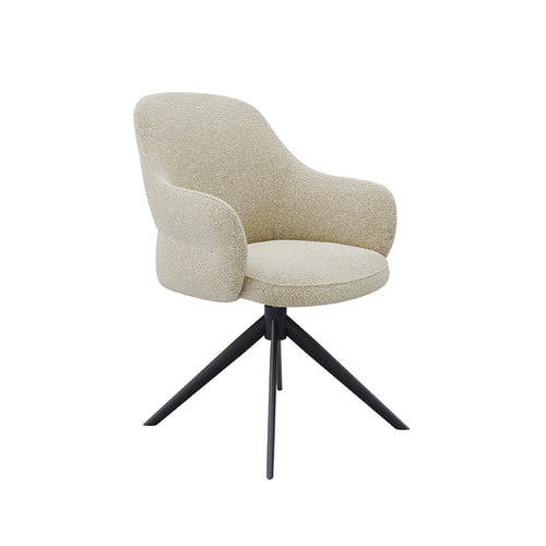 LABEL51 Eetkamerstoel Bern - Naturel/Zwart - Draaibaar - vtwonen shop
