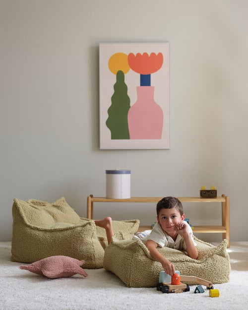 Wigiwama Vierkante Poef - Groen