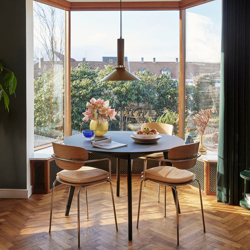 Hübsch vazen Molecule - glas - ø20xh19, ø15xh30cm - vtwonen shop