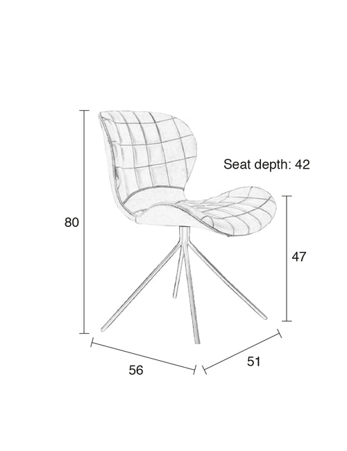 Zuiver OMG Eetkamerstoelen Licht Grijs - Set van 2 - vtwonen shop