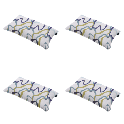 Madison sierkussen Blaze - multikleur - 30x50x10cm - set van 4