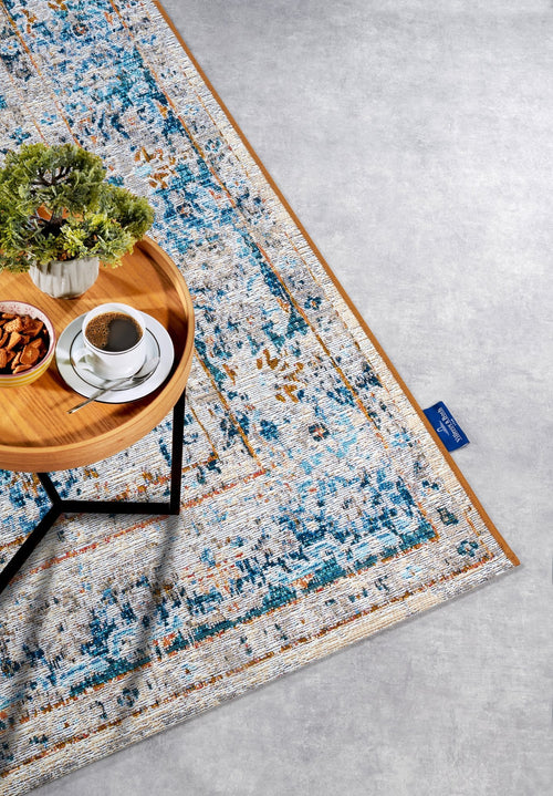 Villeroy & Boch 1767 In- & Outdoor Rug Rene Cream Blue 160x235 cm