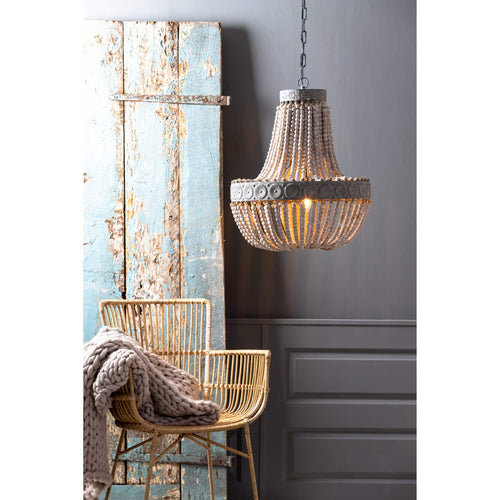 Light & Living hanglamp Luna - wit - Ø51cm