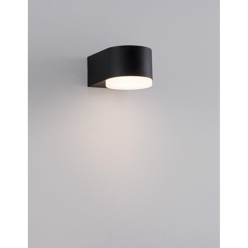 Merano Charlottetown Outdoor Down Wandlamp Zwart Aluminium, LED 4W 400.33Lm 3000K IP54