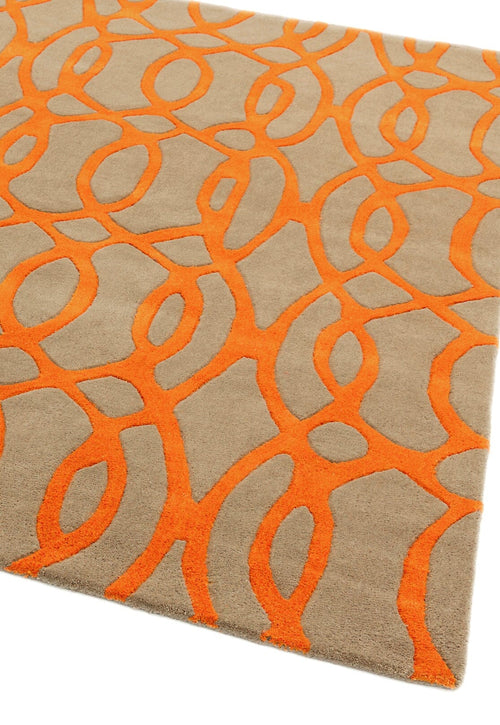 Vloerkleed MOMO Rugs Matrix MAX37 Wire Orange 160x230 cm - vtwonen shop