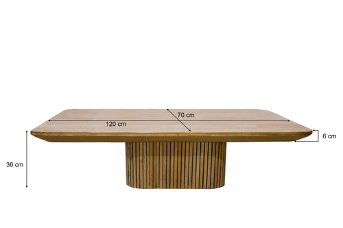Livingfurn salontafel Lausanne - 120cm - bruin