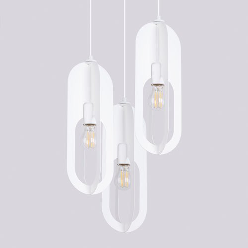 Sollux Lighting Hanglamp NICUS 1 wit - 43x43x130cm