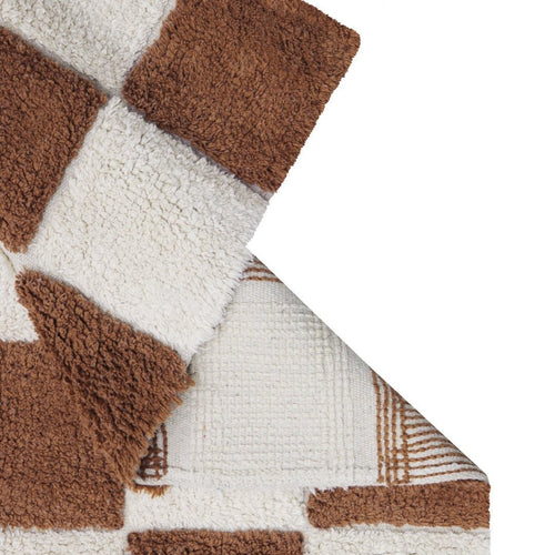 Lorena Canals wasbaar vloerkleed Kitchen Tiles Toffee