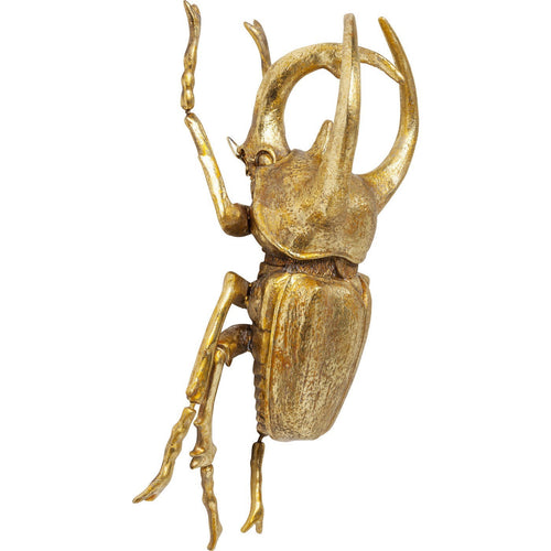 Kare Design Wanddecoratie Atlas Beetle goud