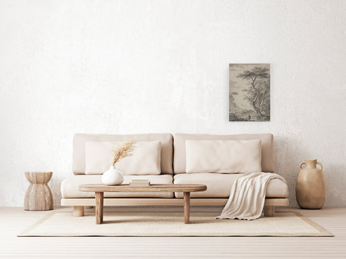 Canvas 60x40 Wasvrouw