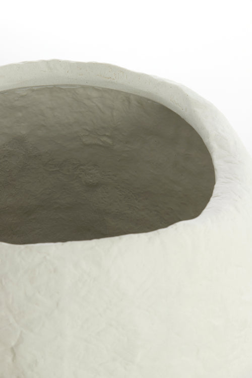 Light & Living vaas TINGRI - Ø59x90cm - wit - vtwonen shop