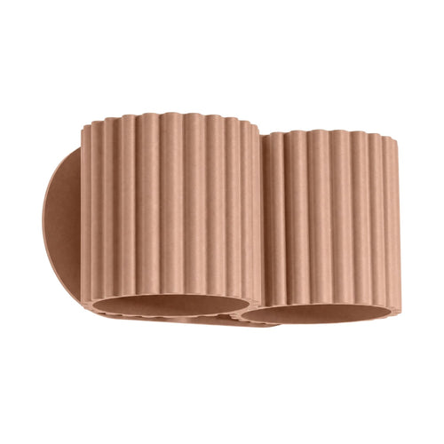 Sollux Lighting Wandlamp AURA 2 mokka G9 - 21x12x10cm
