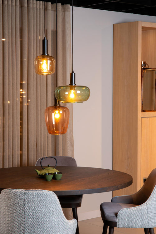 Lucide hanglamp ILONA - 3xE27 - Zwart - vtwonen shop