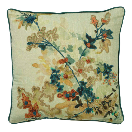 Hoii sierkussen Florette - 45x45 cm - Mountain View - Groen - vtwonen shop