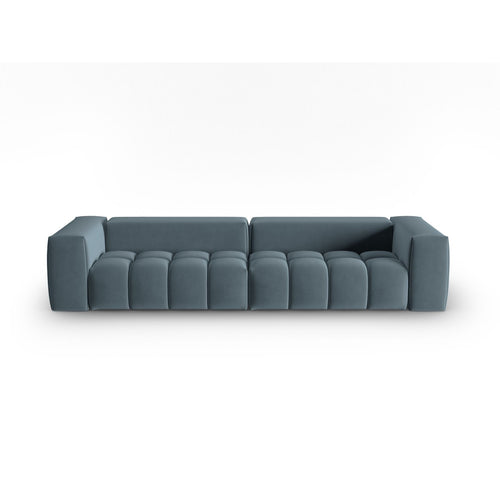 Cosmopolitan Design - Modulaire bank Verona 5-zits, flueel pastelblauw - 85x290x70cm