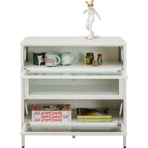 Kare Design Dressoir Naxos wit 3 deuren