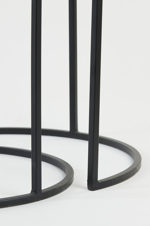 Light & Living bijzettafel TALCA - Ø49x50.5cm - zilver - Set van 2 - vtwonen shop