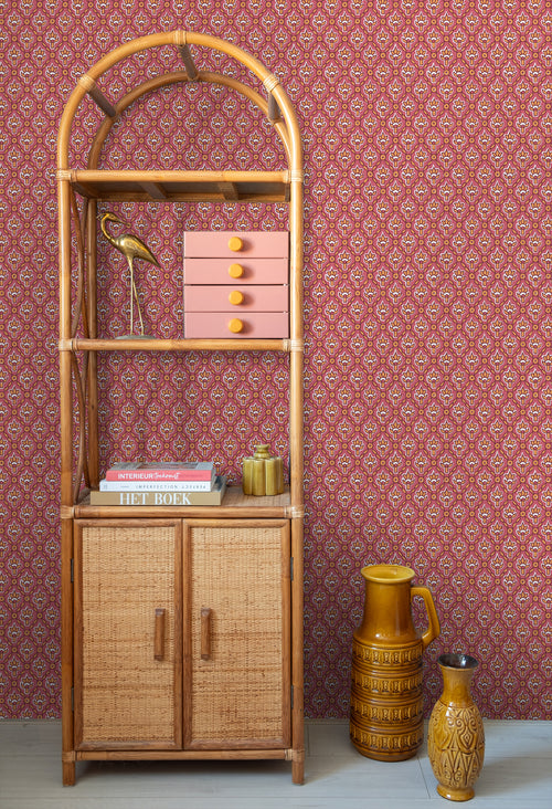 ESTAhome behang vintage bloemen roze - 50 x 900 cm - 131544 - vtwonen shop