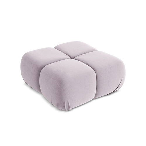 LaMiaSofa Poef Sanremo - velours - lavendel - 95x95x41