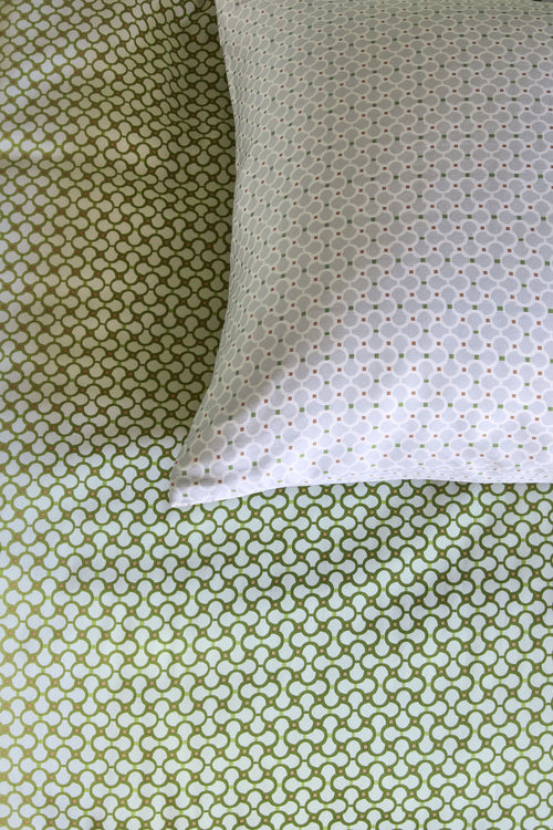 Beddinghouse Dekbedovertrek Nadine - 200 x 200/220 cm - Groen