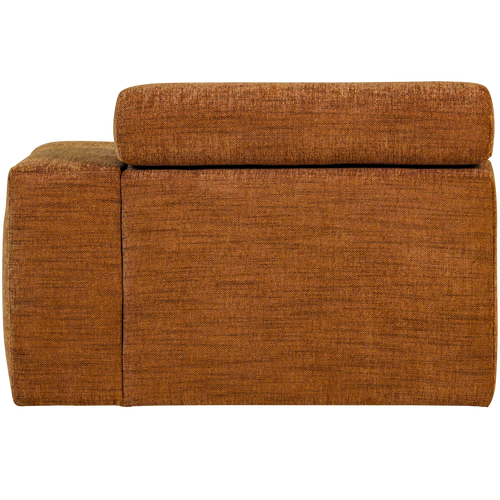 WOOOD 1-zits element bank arm rechts Novi - Polyester - Oranje Melange - 86x109x113