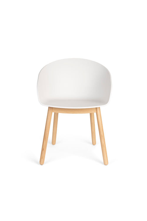 Zuiver Void Eetkamerstoelen Eiken Wit - Set van 2 - vtwonen shop