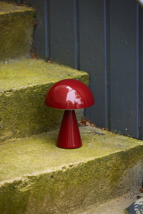 Hübsch draagbare lamp Mush - ijzer/polycarbonaat - ø15xh20cm led - vtwonen shop