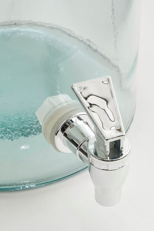 Mica Decorations Drankdispenser met Kraantje - 6 liter - Gerecycled glas - Transparant - vtwonen shop