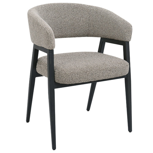 DÉJA Living Eetkamerstoel Fureso - Taupe/Zwart - Set van 2