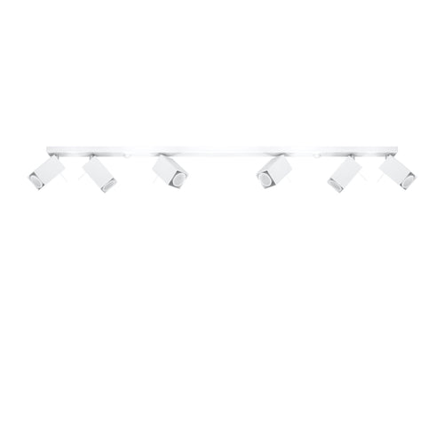 Sollux Lighting Plafondlamp MERIDA 6L wit - 118x6x16cm