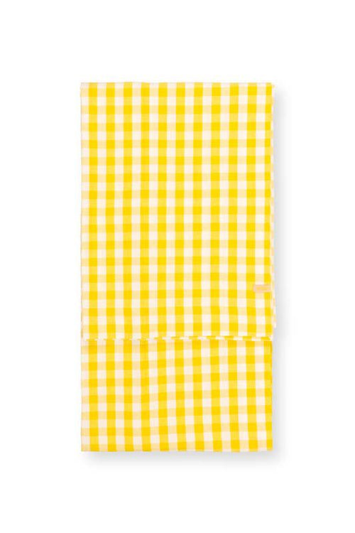 Pip Studio Tafelkleed - Check - 100% katoen - 160x250cm - Geel