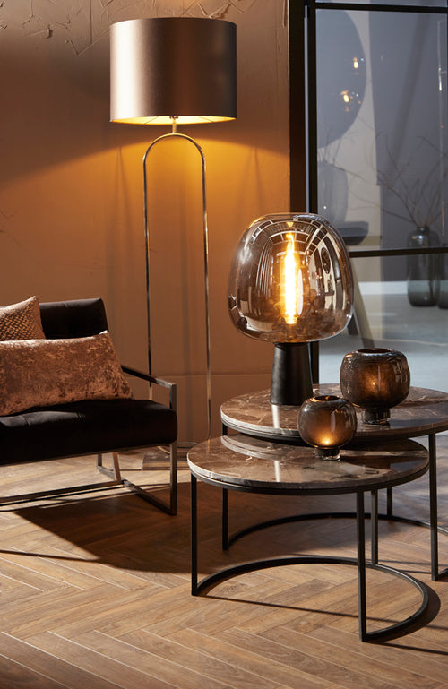Light & Living vloerlamp JAMIRI - 30x15x142cm - zilver