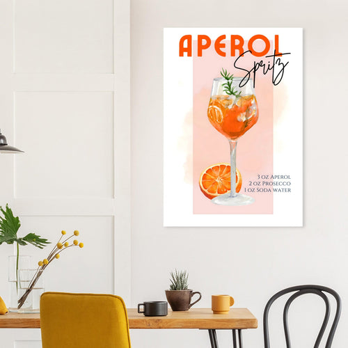 Artfulprints  Aperol Spritz - Pink   poster 30x40 cm - vtwonen shop
