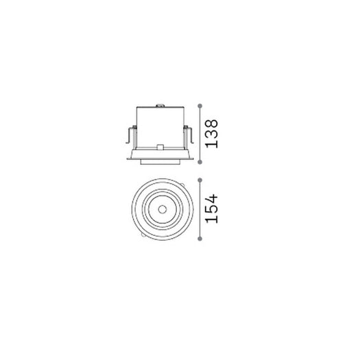 Ideal Lux NOVA Inbouwspot wit 1x LED 2250lm 4000K