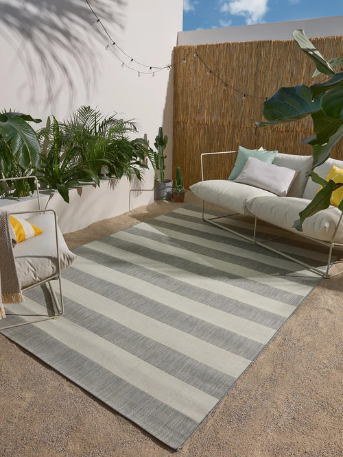 benuta binnen- en buitenkleed Metro - grijs - 120x170 cm