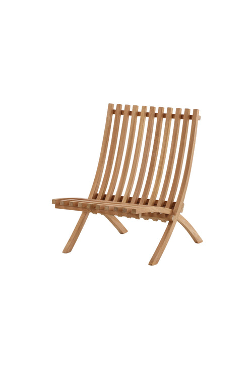 Rebellenclub Loungestoel Eden - Set van 2 - Naturel Hout