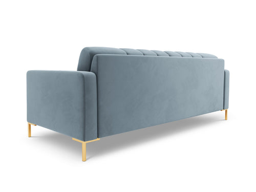Cosmopolitan Design Bank Bali 3-zits, flueel, lichtblauw - 96x177x75cm