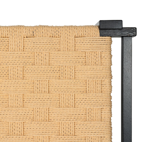 Furnhouse bankje Nobel - Zwart - Papiergaren - 38x110x47